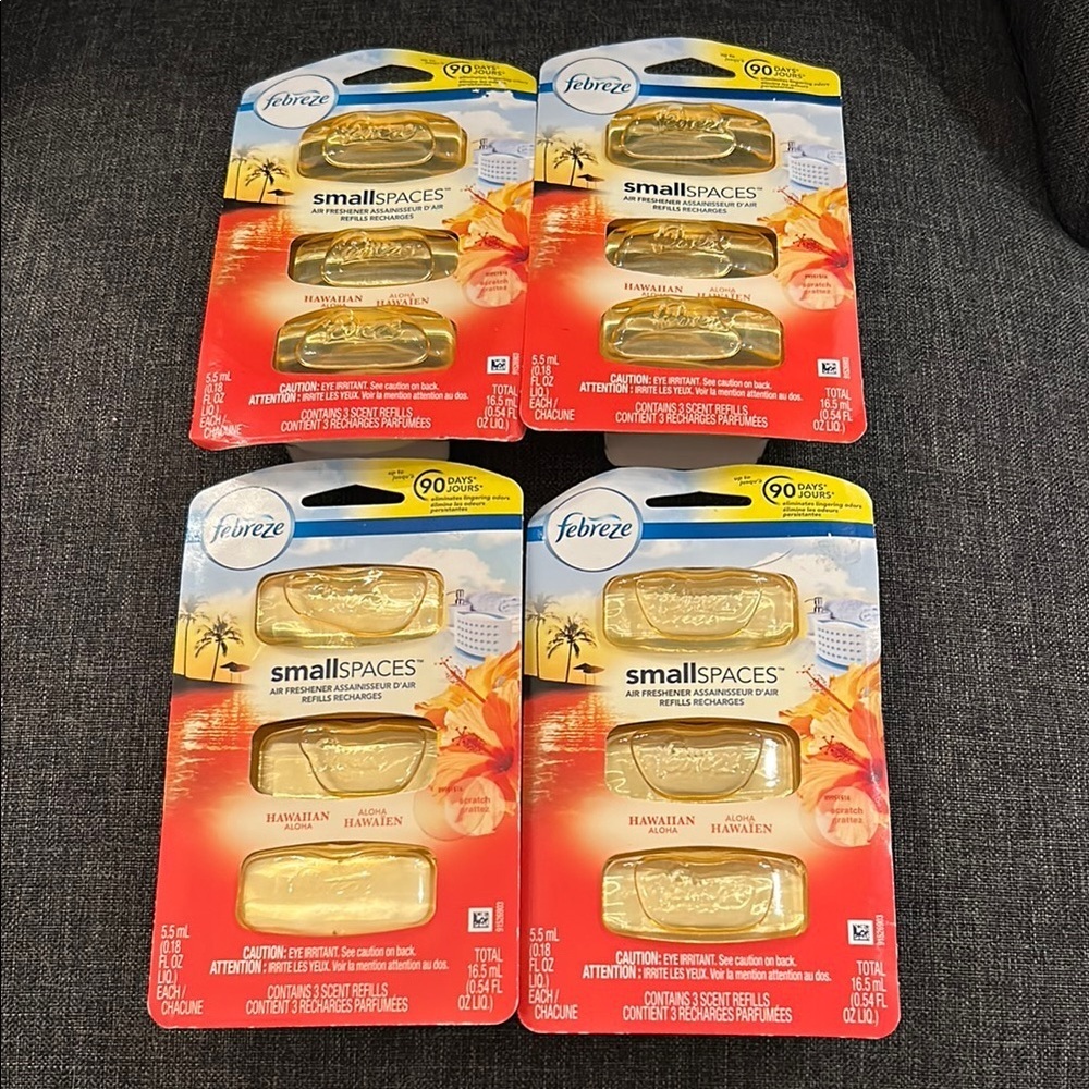 NEW bundle Febreze Small Spaces Hawaiian Aloha Air Freshener Refills